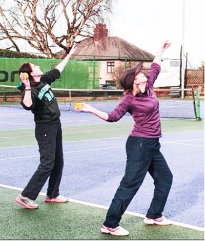 women tenniss training in Burton on Trent